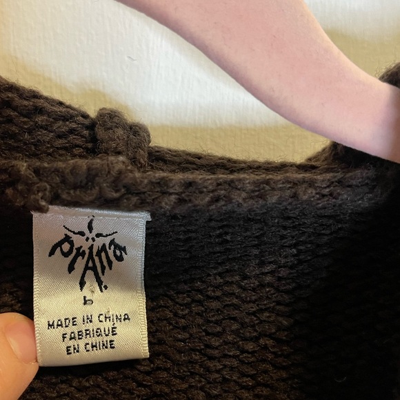 PRANA / Embroidered / Zip Up Sweater Hoodie / Womens / Size Large - Picture 4 of 9